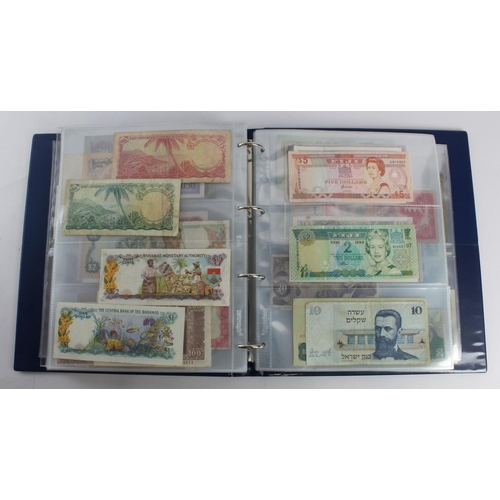 931 - World (280+), an album of mixed world notes to include Bermuda 1 Pound 1957, East Africa 1 Shilling ... 