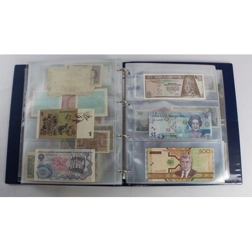 931 - World (280+), an album of mixed world notes to include Bermuda 1 Pound 1957, East Africa 1 Shilling ... 