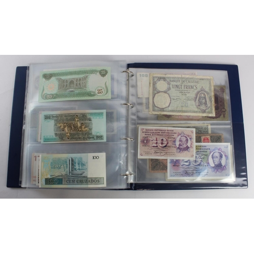 931 - World (280+), an album of mixed world notes to include Bermuda 1 Pound 1957, East Africa 1 Shilling ... 