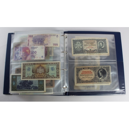 931 - World (280+), an album of mixed world notes to include Bermuda 1 Pound 1957, East Africa 1 Shilling ... 