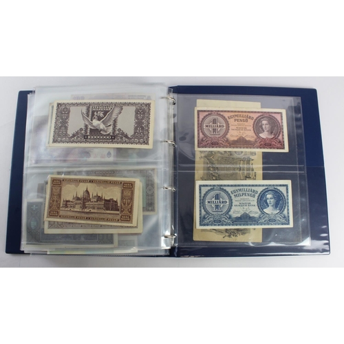 931 - World (280+), an album of mixed world notes to include Bermuda 1 Pound 1957, East Africa 1 Shilling ... 