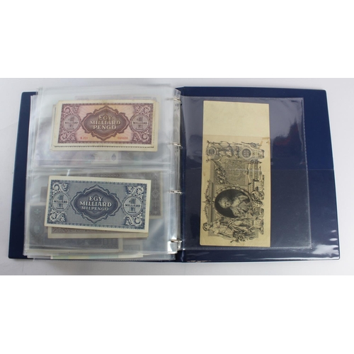 931 - World (280+), an album of mixed world notes to include Bermuda 1 Pound 1957, East Africa 1 Shilling ... 