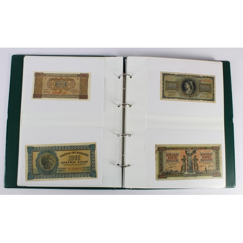 948 - World (80), collection in album comprising Greece, Guatemala, Guinea, Guinea Bissau, Guyana, mixed g... 