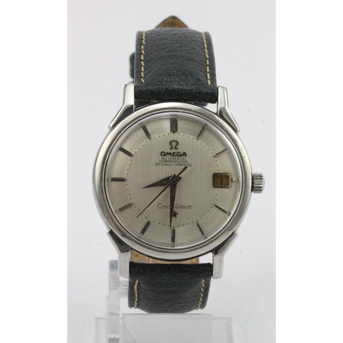 688 - Gents stainless steel Omega Constellation automatic wristwatch circa 1970 with pie pan dial. In VGC ... 