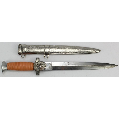 1000 - German Red Cross Officers dagger, complete with scabbard.