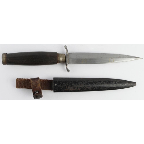 1018 - Imperial German Officers WW1 Trench knife, slim pointed blade 6