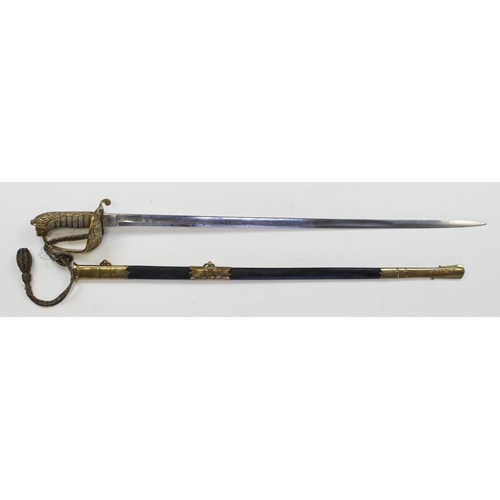 1065 - Sword, a very good 1827 Pattern Naval Officers Sword, etched 30