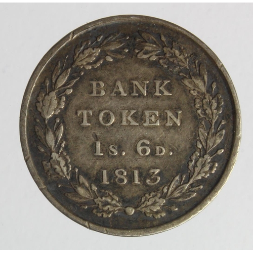 115 - Eighteenpence Bank Token 1813 toned VF, a few edge marks