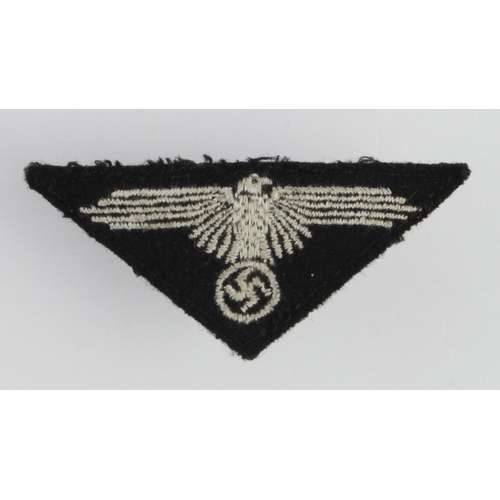 1161 - German cloth SS side cap badge