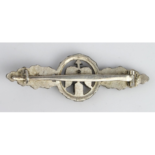 1213 - German Luftwaffe Close combat clasp for Fighters, silver grade.