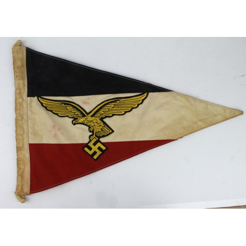 1220 - German Luftwaffe pennant, service wear.