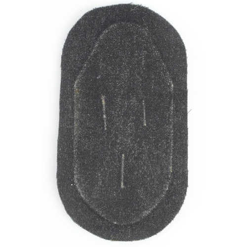 1227 - German Narvik shield, Kriegsmarine backing cloth, 3x fittings.