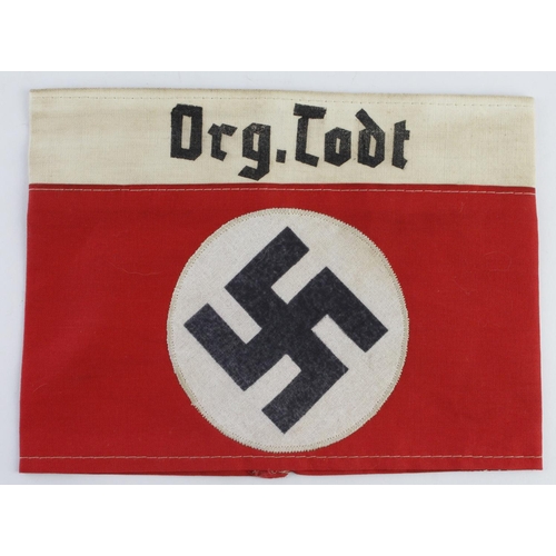 1245 - German ORG TODT arm band.