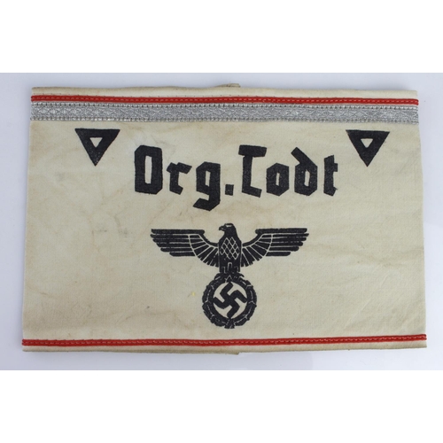 1246 - German Org.Todt Officlas armband.