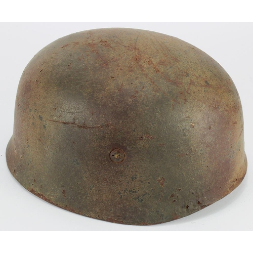 1255 - German Paratrooper Helmet with liner and chinstrap, liner maker stamped