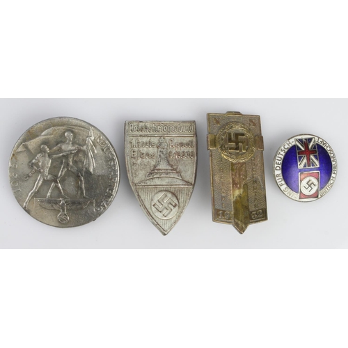 1268 - German selection of day type and lapel badges.