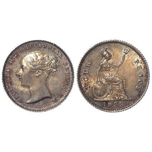 130 - Groat 1839 toned EF