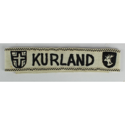 1326 - German WW2 KURLAND cuff title.