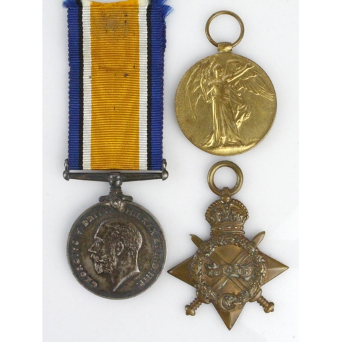 1440 - 1915 Star Trio for 1602 Pte Leonard Evans 1/6th Bn Manchester Regt. KIA Gallipoli 7/8/1915, during t... 