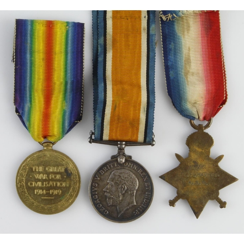 1445 - 1915 Star Trio to (8265 Pte F Havers ASC) pair named (SS-8265 A.Sjt F N Havers ASC).  (3)