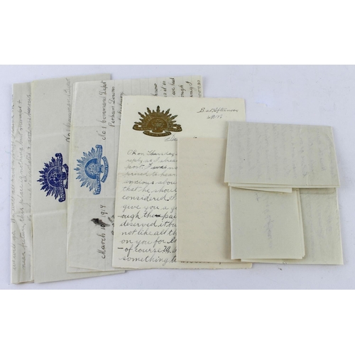 1458 - Australian WW1 letters all with the Australian badge letter heading and dated 1917.