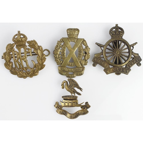 1476 - Badges Army Cyclist Corps, RFC, Scottish Horse & Royal Naval Div.