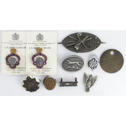 1481 - Badges collection of sweetheart and lapel badges.