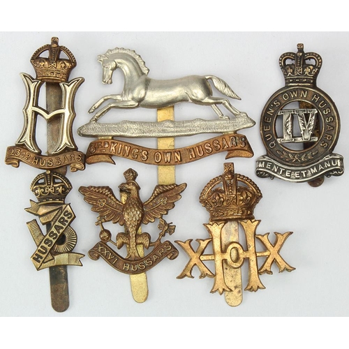 1485 - Badges Queens Own Hussars, 3rd Kings Own Hussars, XXVI Hussars, XX Hussars, 23rd Hussars & 13th Huss... 