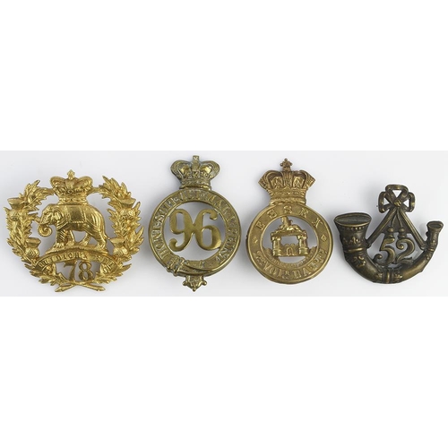 1489 - Badges various predominantly Regiment of Foot  (4)