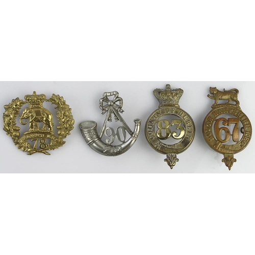 1491 - Badges various predominantly Regiment of Foot  (4)