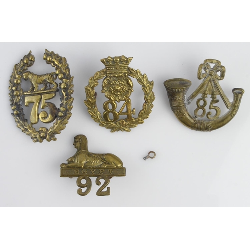 1493 - Badges various predominantly Regiment of Foot  (4) one with a loose lug