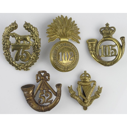 1495 - Badges various predominantly Regiment of Foot  (5)