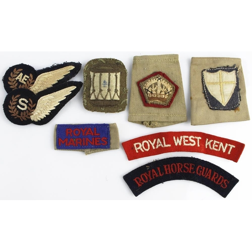 1569 - Cloth badges various, all appear to be WW2 era.  (8)