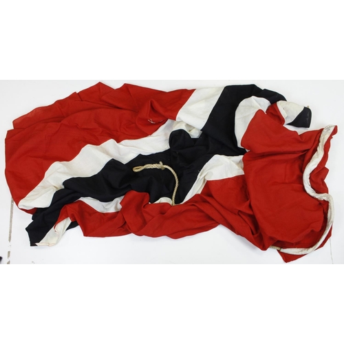 1588 - Flag original British colonial Trinidad 8x12 heavy cotton flag.