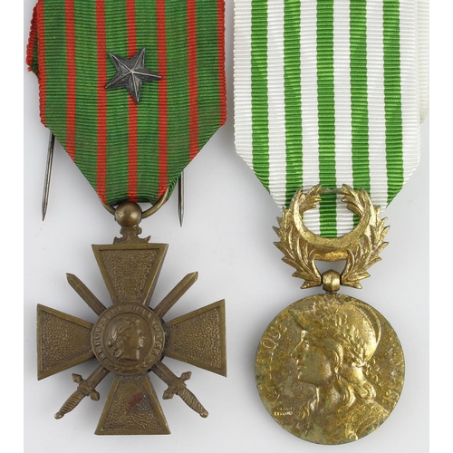 1591 - France a Croix de Guerre and Gallipoli campaign medal.