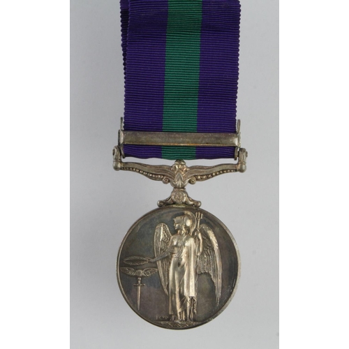 1619 - GSM GVI with Malaya clasp (22136082 Gnr E McNeill RA).