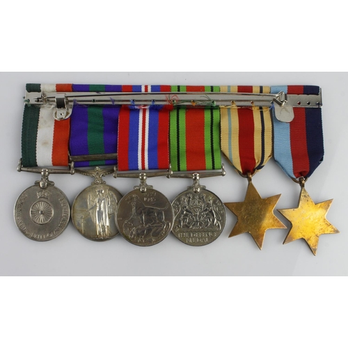 1626 - Gurkha Rifles - 1939-45 Star, Africa Star, Defence & War Medals, GSM GVI for Malaya with MID (211315... 