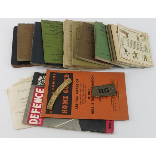 1630 - Home Guard booklets, manuals, note books, section platoon roll book etc., all relating to Sgt A Park... 