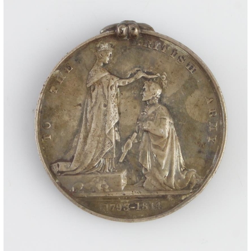 1680 - Military General Service Medal (disc only) entitled to bars Vittoria / Toulouse. Correctly named (Wi... 