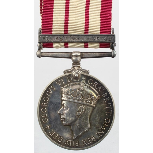 1694 - Naval General Service Medal GVI with Palestine 1945-48 clasp (D/SSX 819454 R H Cross ORD SMN RN) sma... 