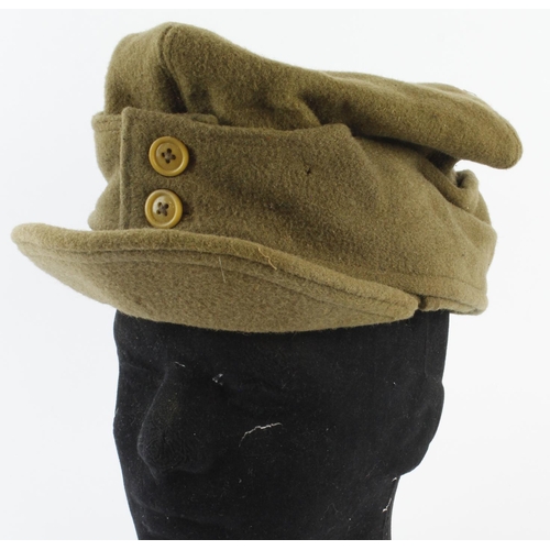 1705 - Poland a Free WW2 Polish era ? other ranks army winter cap, service worn.