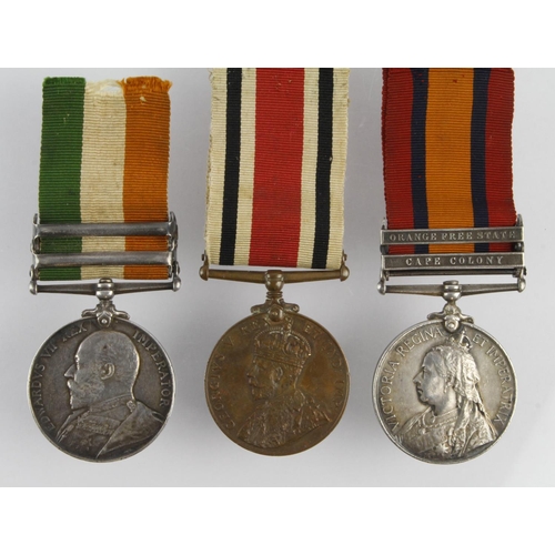 1719 - QSA with bars CC / OFS (4213 Cpl J Rudduck, Norfolk Regt) and KSA with bars SA01 / SA02 (4213 Corpl ... 