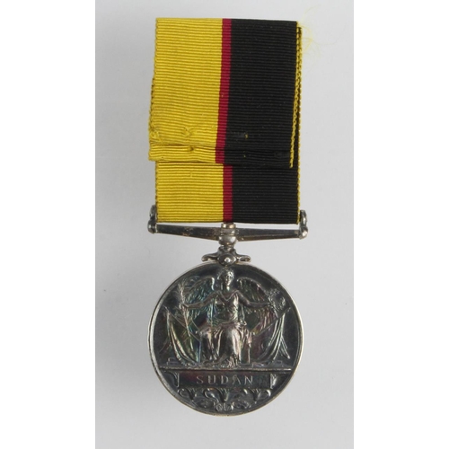 1726 - Queens Sudan Medal 1899, silver, named (3510 Pte A Grant 1/R War: R.). Also entitled to the Khedives... 