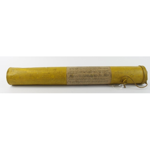 1746 - RAF WW2 rescue kite all complete in its yellow canister with instructions.