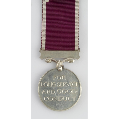 1761 - Regular Army GVI LSGC Medal named (4000088 W.O.CL.2. S S Warriner RAPC).