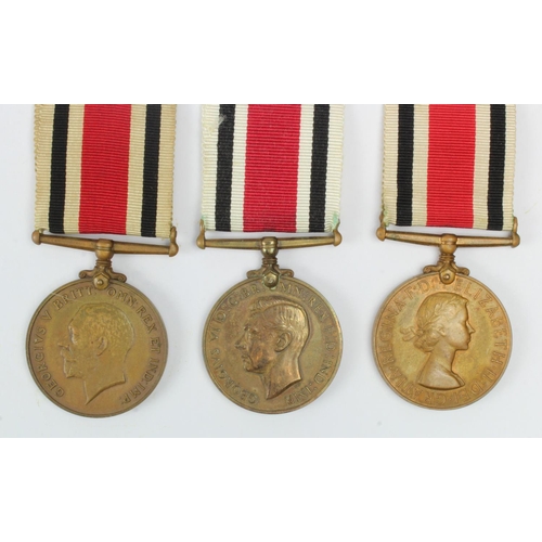 1793 - Special Constabulary Long Service medal GRV to George Lackie, GRVI to Peter Standen, ERII to George ... 