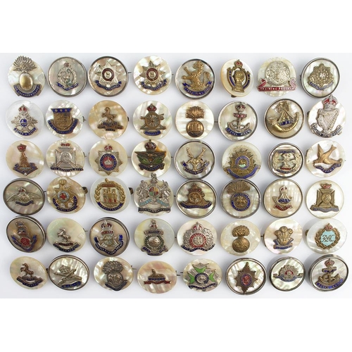 1801 - Sweetheart pin badge collection - all mother of pearl types, good range, needs viewing  (approx 48)