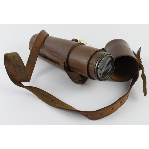 1810 - Telescope in its leather case, scope maker marked 'Tel Sct Regt MK Iis, B C & Co Ltd, 6623 O.S.126.G... 