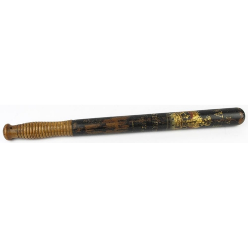 1816 - Truncheon a very early William IV (1830-37) Special Constable staff, maker marked 'Parker Holborn'.