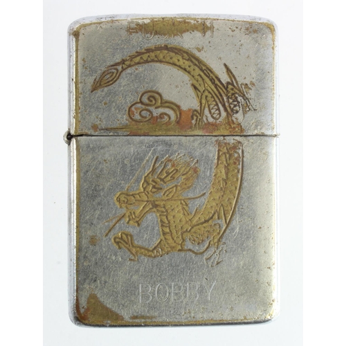 1832 - Vietnam War Era Genuine 1968 Dated Coded Zippo found in a street market in Ho Chi Minh (Saigon).